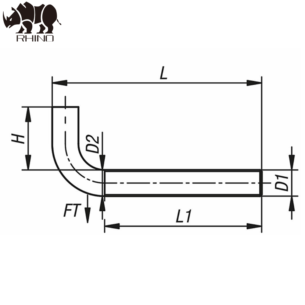 L Type Hook With Nut