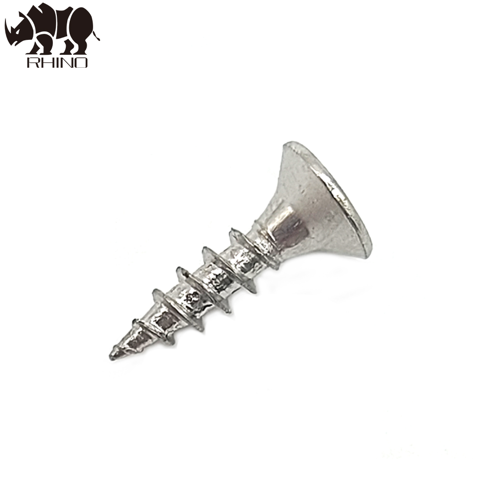 White Nickel Pozi Drive Countersunk Head Chipboard Screw