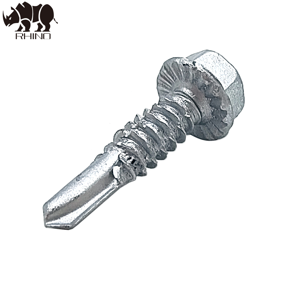 Ruspert Hex Washer Head Self Drilling Screw Strips On Body