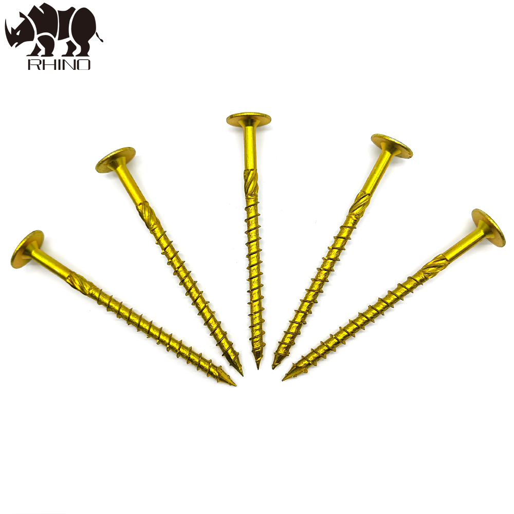 Yellow Wafer Head Torx Self Tapping Wood Screw