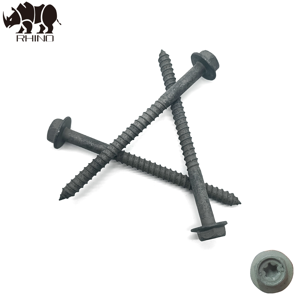 Hex Flanged  Double Countersunk Head Wood Screw