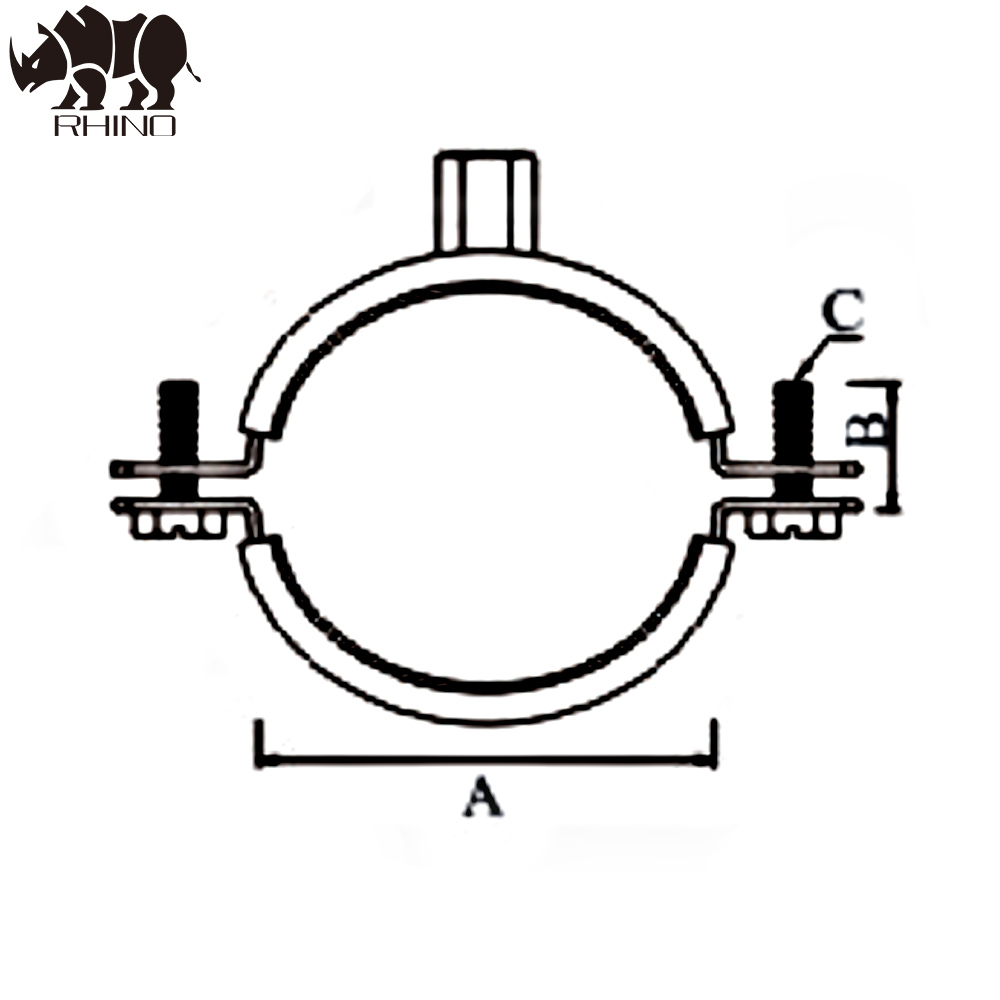 Pipe Clamp With Rubber