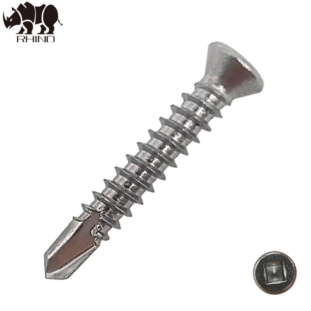 Square Drive Flat Countersunk Head Self Drilling Screw