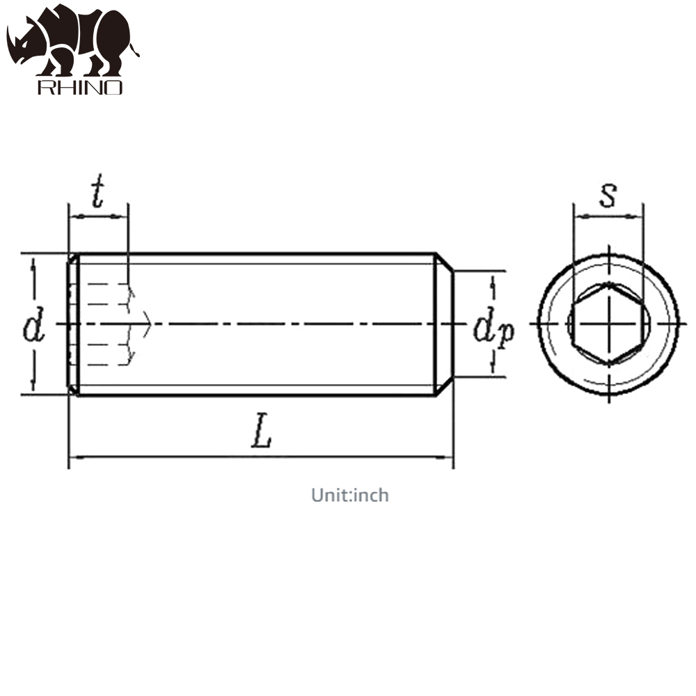 Hex Allen Head Socket Set Screw